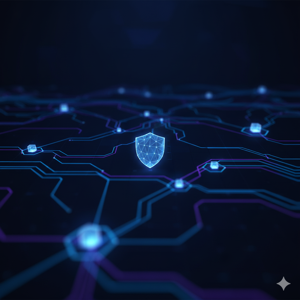 Abstract network security background